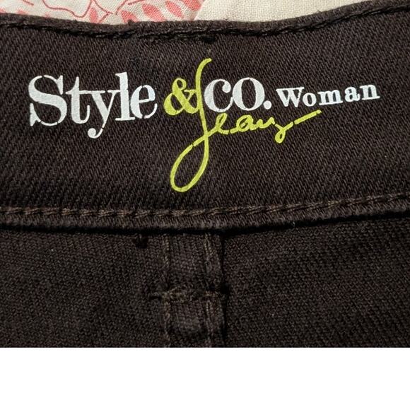 Style & Co. Chocolate Brown Easy Jean Womens' Size 18W - Picture 3 of 10